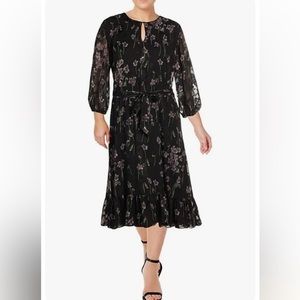 Ralph Lauren Women’s Burnout Floral Midi Dress Size:6
